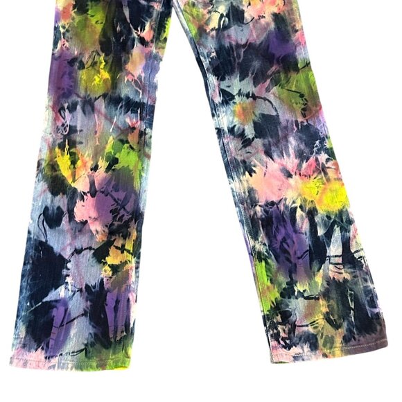 Levis 594 Tie Dye Straight Leg Jeans Funky Festival Indie Artsy Dopamine 28x33 - Picture 11 of 16